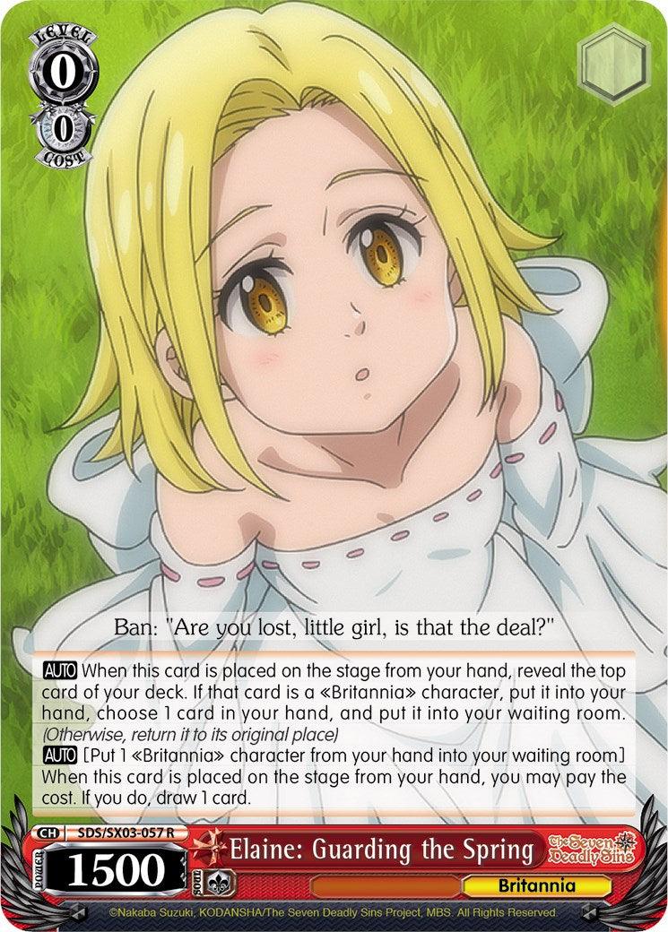 Elaine: Guarding the Spring (SDS/SX03-057 R) [The Seven Deadly Sins] - POKÉ JEUX