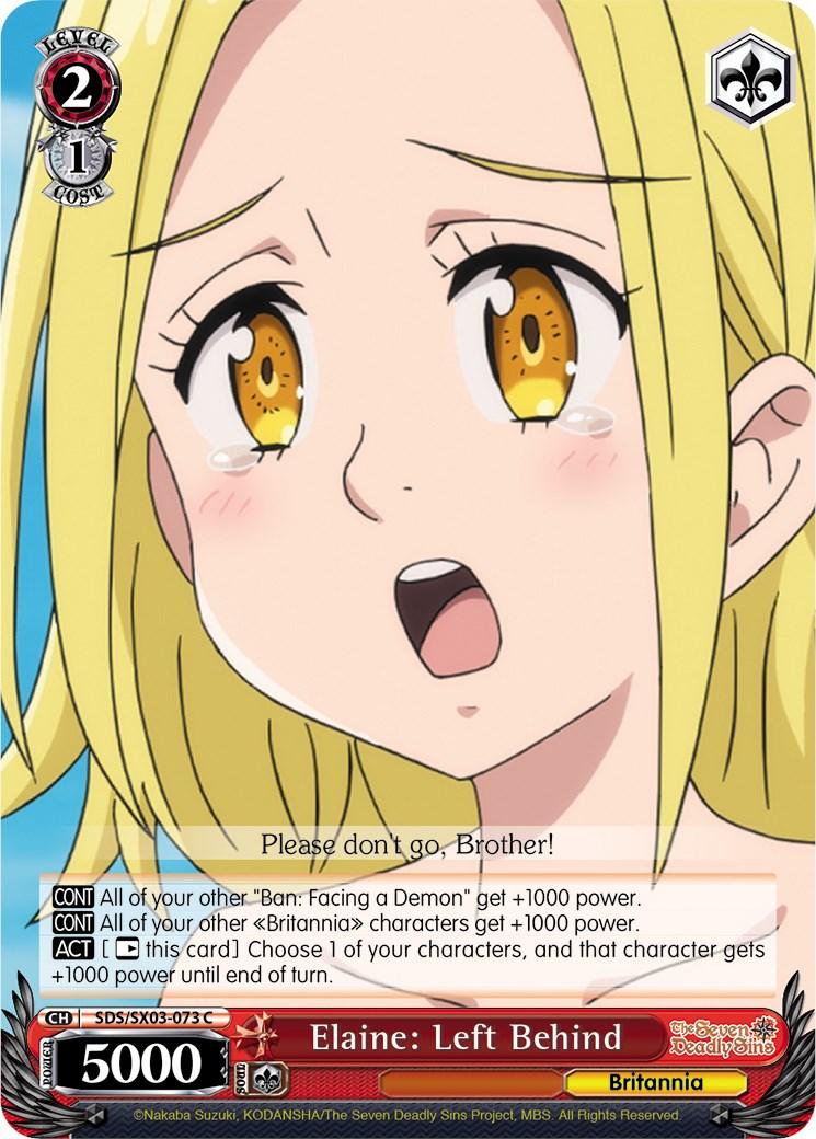Elaine: Left Behind (SDS/SX03-073 C) [The Seven Deadly Sins] - POKÉ JEUX
