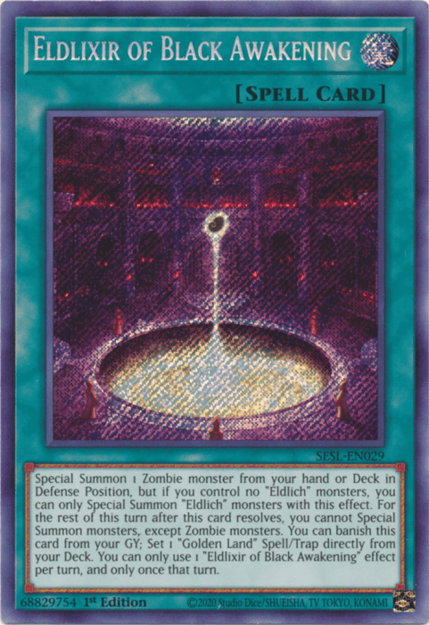 Eldlixir of Black Awakening [SESL-EN029] Secret Rare - POKÉ JEUX