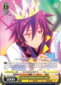 Election Battle Winner, Sora (NGL/S58-E009 U) [No Game No Life] - POKÉ JEUX