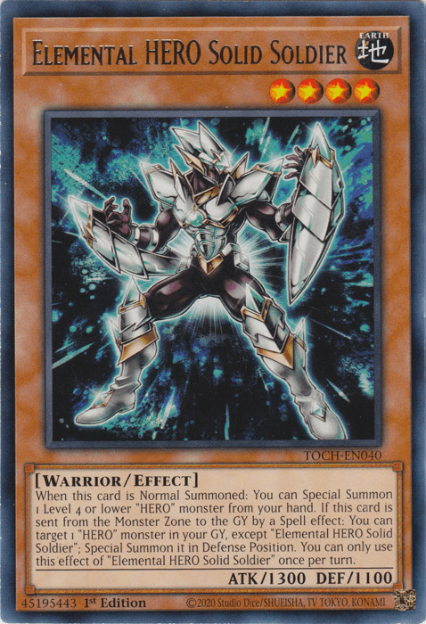 Elemental Hero Solid Soldier [TOCH-EN040] Rare - POKÉ JEUX