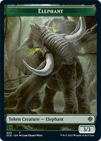 Elephant // Thopter Double-Sided Token [Starter Commander Decks] - POKÉ JEUX