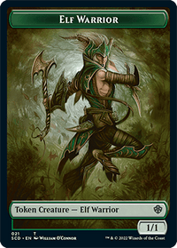 Elf Warrior // Cat Beast Double-Sided Token [Starter Commander Decks] - POKÉ JEUX