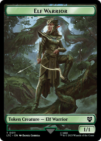 Elf Warrior // Treasure Double Sided Token [The Lord of the Rings: Tales of Middle-Earth Commander Tokens] - POKÉ JEUX