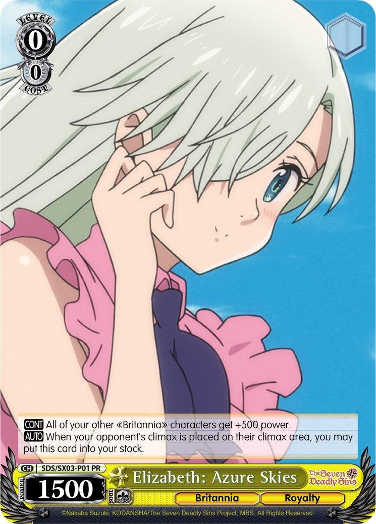 Elizabeth: Azure Skies (SDS/SX03-P01 PR) (Promo) [The Seven Deadly Sins] - POKÉ JEUX