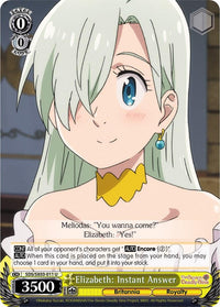 Elizabeth: Instant Answer (SDS/SX03-011 U) [The Seven Deadly Sins] - POKÉ JEUX