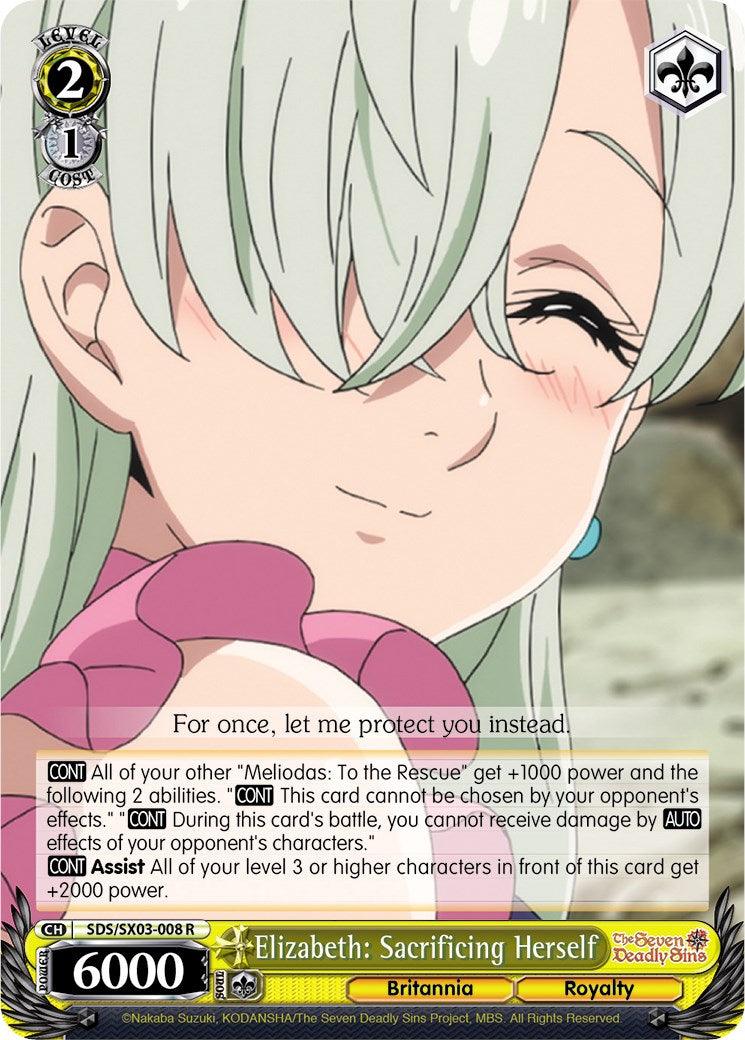 Elizabeth: Sacrificing Herself (SDS/SX03-008 R) [The Seven Deadly Sins] - POKÉ JEUX