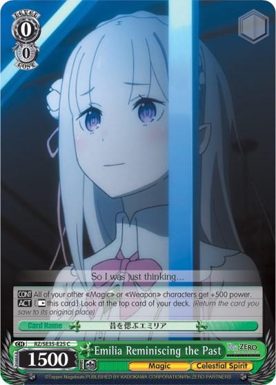 Emilia Reminiscing the Past (RZ/SE35-E25 C) (Parallel Foil) [Re:ZERO: The Frozen Bond] - POKÉ JEUX
