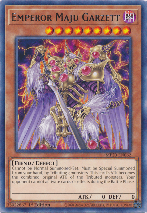 Emperor Maju Garzett [MP20-EN062] Rare - POKÉ JEUX