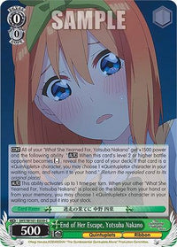 End of Her Escape, Yotsuba Nakano (5HY/W101-E039 C) [The Quintessential Quintuplets Movie] - POKÉ JEUX