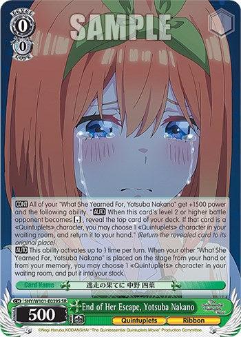 End of Her Escape, Yotsuba Nakano (5HY/W101-E039S SR) [The Quintessential Quintuplets Movie] - POKÉ JEUX
