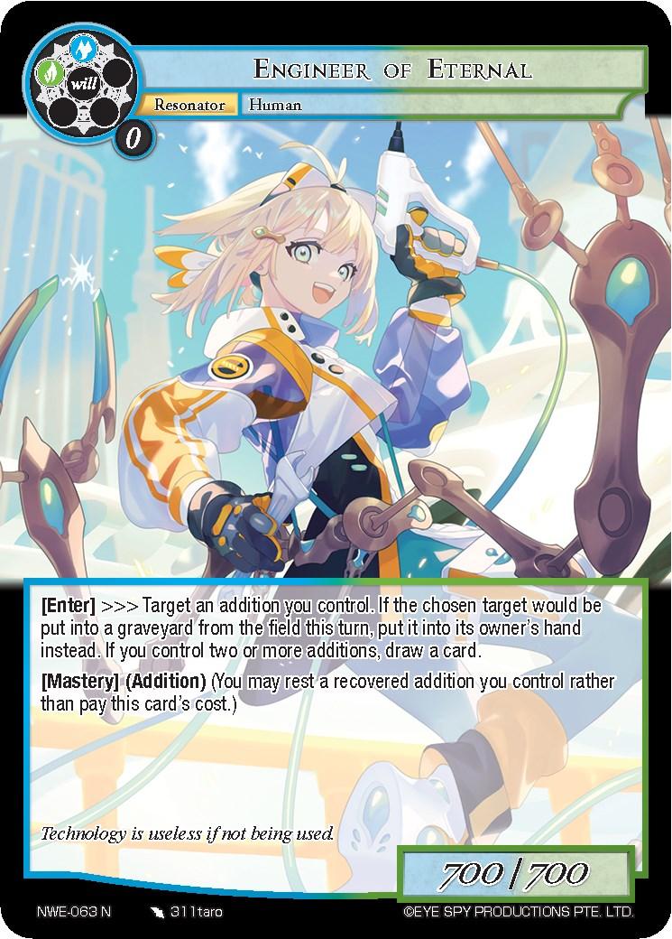 Engineer of Eternal (NWE-063 N) [A New World Emerges] - POKÉ JEUX