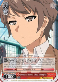 Enroute to School, Sakuta Azusagawa (SBY/W64-TE11 TD) [Rascal Does Not Dream of Bunny Girl Senpai] - POKÉ JEUX