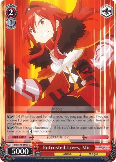 Entrusted Lives, Mii (BFR/S78-E069 U) [BOFURI: I Don't Want to Get Hurt, so I'll Max Out My Defense] - POKÉ JEUX