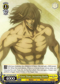 Eren Titan: Incoming Battle (Foil) [Attack On Titan: Final Season] - POKÉ JEUX