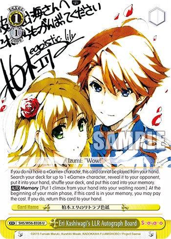 Eri Kashiwagi's LLR Autograph Board [Saekano: How to Raise a Boring Girlfriend] - POKÉ JEUX