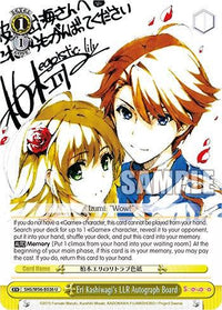 Eri Kashiwagi's LLR Autograph Board [Saekano: How to Raise a Boring Girlfriend] - POKÉ JEUX