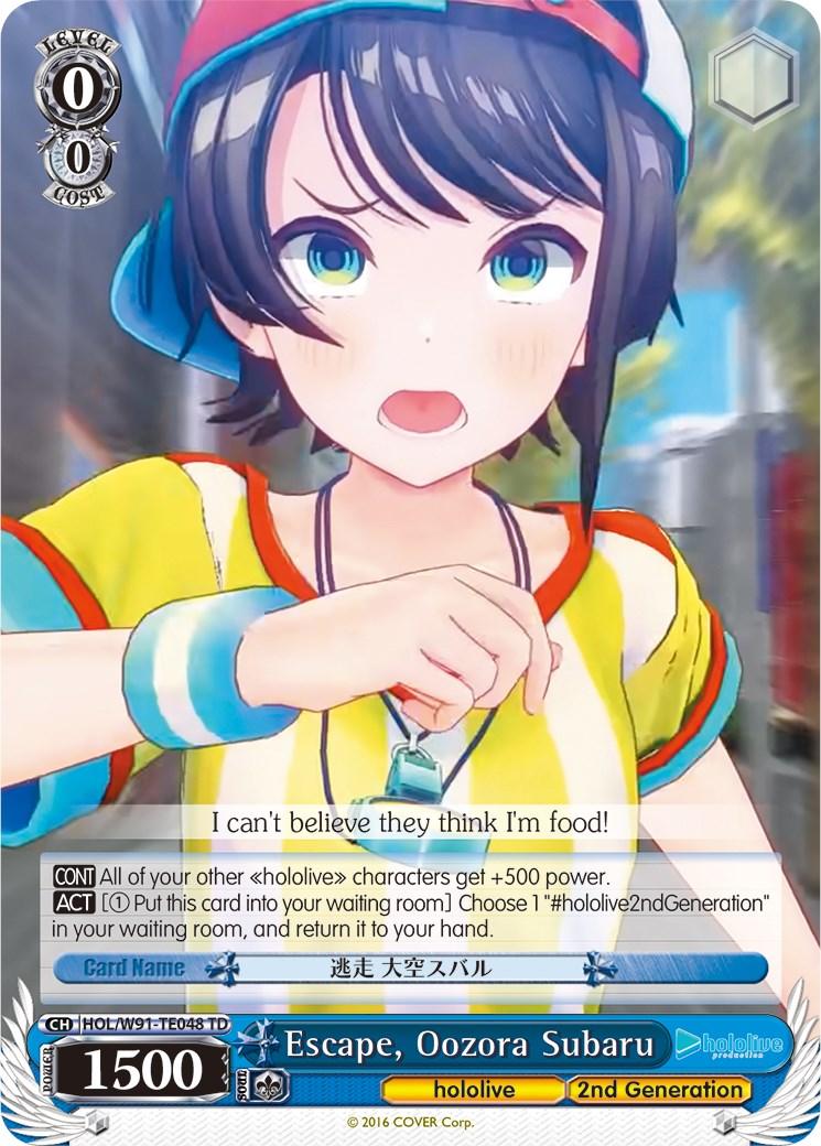 Escape, Oozora Subaru (HOL/W91-TE048 TD) [hololive production] - POKÉ JEUX