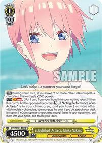 Established Actress, Ichika Nakano (5HY/W101-E009 U) [The Quintessential Quintuplets Movie] - POKÉ JEUX