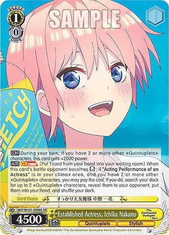 Established Actress, Ichika Nakano (5HY/W101-E009S SR) [The Quintessential Quintuplets Movie] - POKÉ JEUX