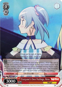 Everyone's Own Feelings, Rena (MR/W80-E055 R) [Magia Record: Puella Magi Madoka Magica [Side Story] (Anime)] - POKÉ JEUX