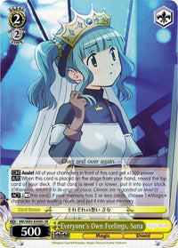 Everyone's Own Feelings, Sana (MR/W80-E008S SR) [Magia Record: Puella Magi Madoka Magica [Side Story] (Anime)] - POKÉ JEUX