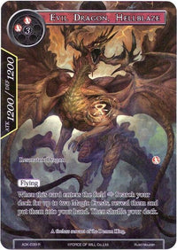 Evil Dragon, Hellblaze (Full Art) (ADK-039) [Advent of the Demon King] - POKÉ JEUX