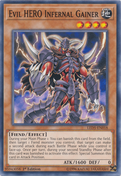 Evil Hero Infernal Gainer [LED5-EN018] Common - POKÉ JEUX