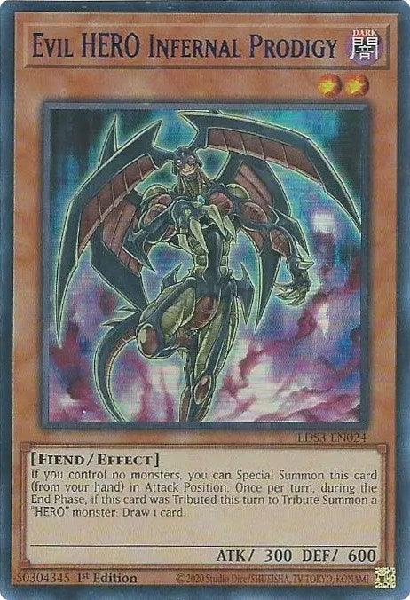 Evil HERO Infernal Prodigy (Blue) [LDS3-EN024] Ultra Rare - POKÉ JEUX