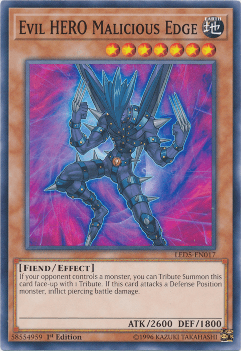 Evil Hero Malicious Edge [LED5-EN017] Common - POKÉ JEUX