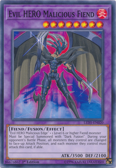 Evil Hero Malicious Fiend [LED5-EN020] Common - POKÉ JEUX