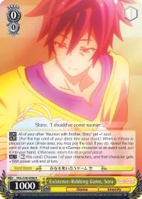 Existence-Robbing Game, Sora (NGL/S58-E006 R) [No Game No Life] - POKÉ JEUX