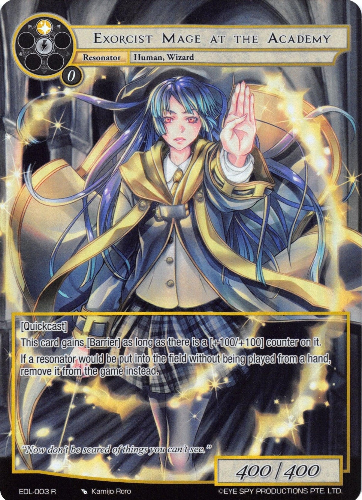 Exorcist Mage at the Academy (Full Art) (EDL-003) [The Epic of the Dragon Lord] - POKÉ JEUX