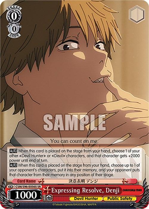 Expressing Resolve, Denji (CSM/S96-E056S SR) [Chainsaw Man] - POKÉ JEUX