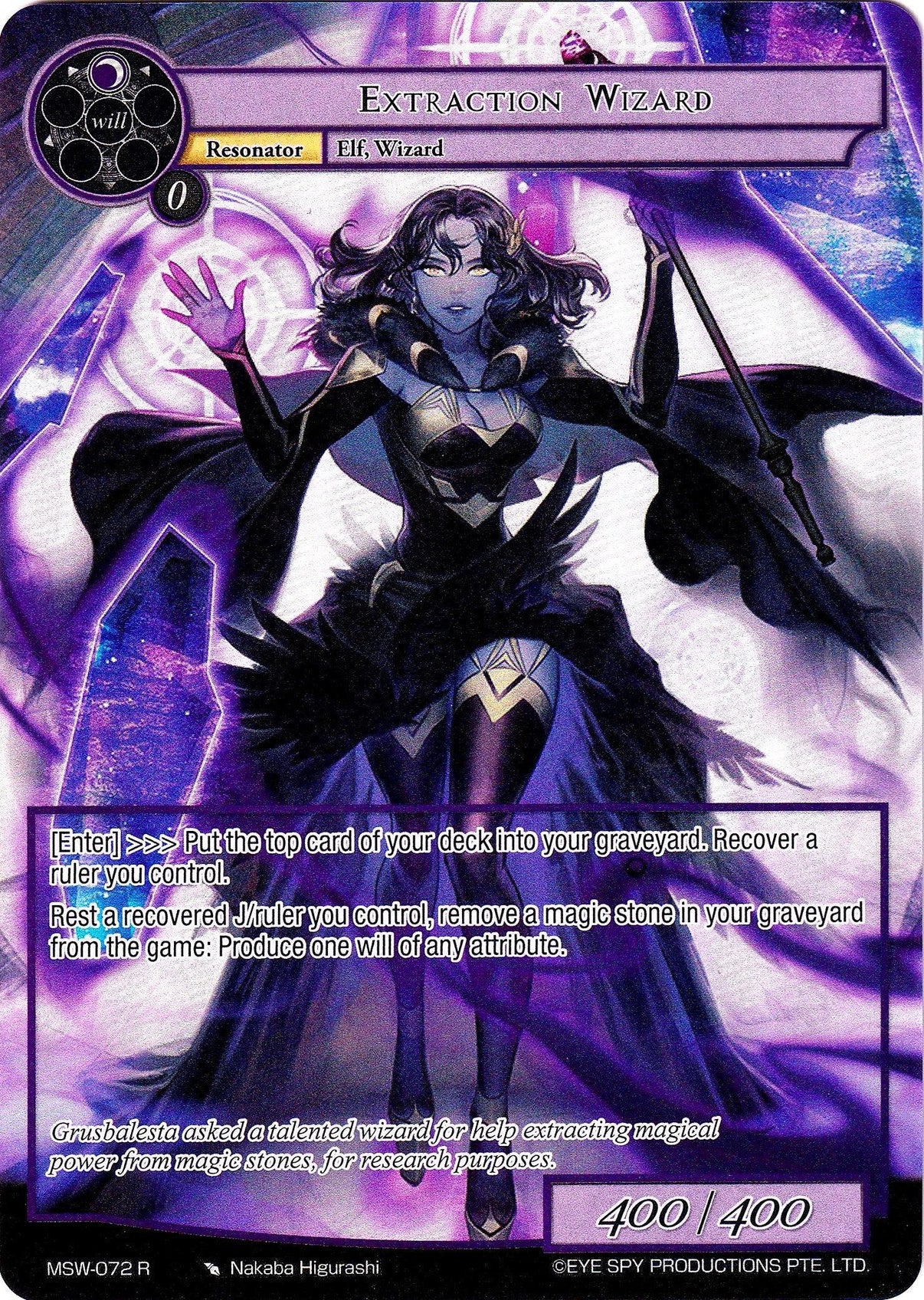 Extraction Wizard (Full Art) (MSW-072) [The Magic Stone War - Zero] - POKÉ JEUX