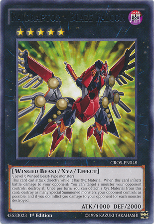 Raidraptor - Blaze Falcon [CROS-EN048] Rare - POKÉ JEUX