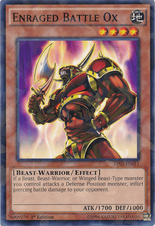 Enraged Battle Ox [BP03-EN011] Shatterfoil Rare - POKÉ JEUX