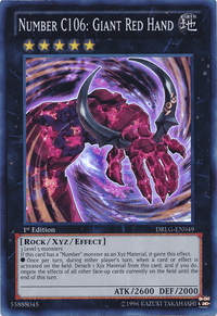 Number C106: Giant Red Hand [DRLG-EN049] Super Rare - POKÉ JEUX