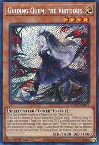 Guider Quem, le Vertueux [CYAC-EN011] Secret Rare 