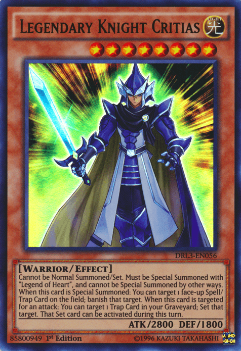 Legendary Knight Critias [DRL3-EN056] Ultra Rare - POKÉ JEUX