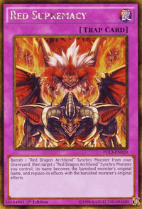 Red Supremacy [PGL3-EN020] Gold Secret Rare - POKÉ JEUX