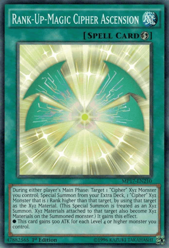 Rank-Up-Magic Cipher Ascension [MP17-EN210] Common - POKÉ JEUX