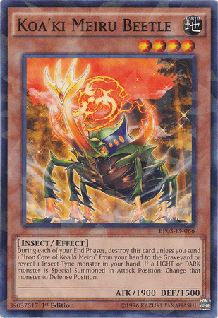 Koa'ki Meiru Beetle [BP03-EN066] Shatterfoil Rare - POKÉ JEUX