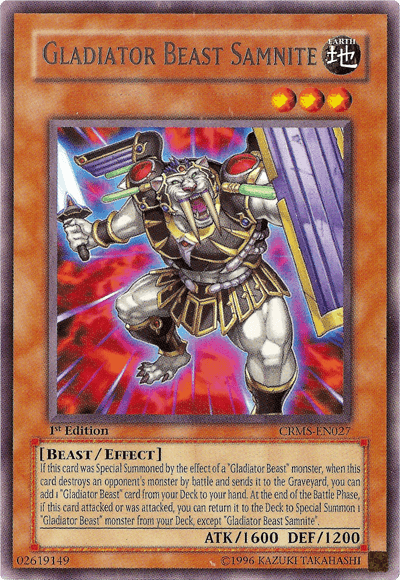 Gladiator Beast Samnite [CRMS-EN027] Rare - POKÉ JEUX
