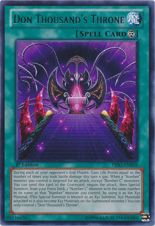Don Thousand's Throne [PRIO-EN059] Rare - POKÉ JEUX