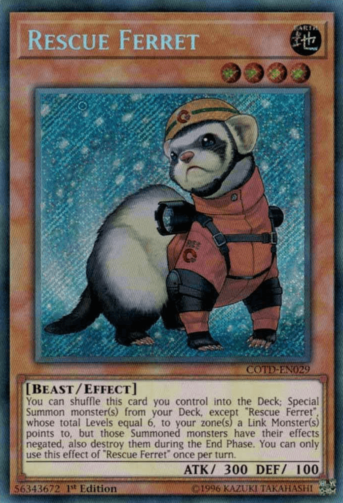Rescue Ferret [COTD-EN029] Secret Rare - POKÉ JEUX