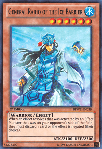General Raiho of the Ice Barrier [BPW2-EN039] Super Rare - POKÉ JEUX