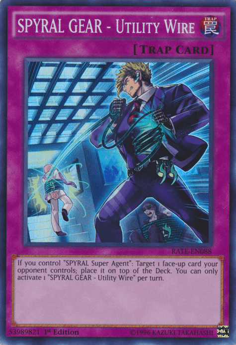 SPYRAL GEAR - Utility Wire [RATE-EN088] Super Rare - POKÉ JEUX