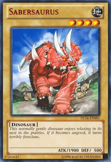 Sabersaurus (Red) [DL16-EN001] Rare - POKÉ JEUX