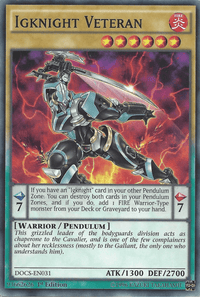 Igknight Veteran [DOCS-EN031] Common - POKÉ JEUX
